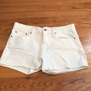 Gap White Jean Shorts